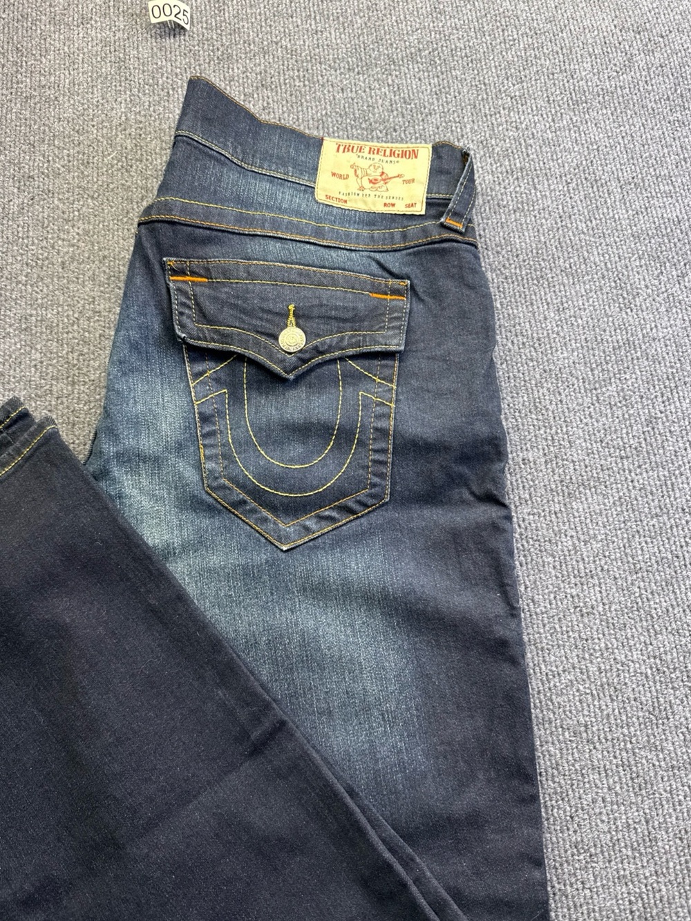 True Religion Jeans Men (Ricky) Relaxed Straight Denim Size38 X34
